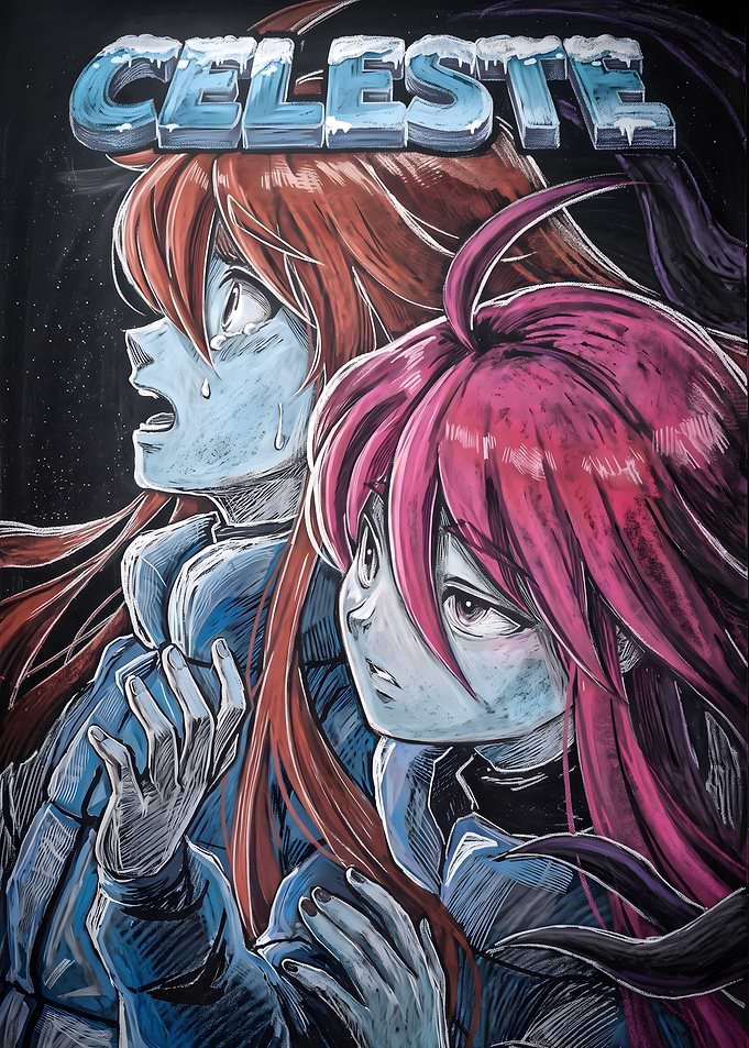 Celeste Game Art Illustration