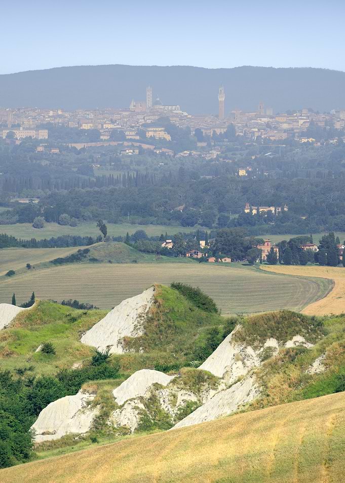 Siena Skyline Over Tuscan Hills
