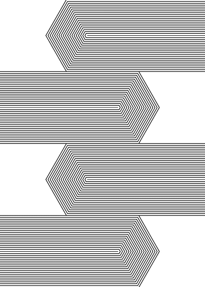 Minimalist Geometric Arrow Pattern