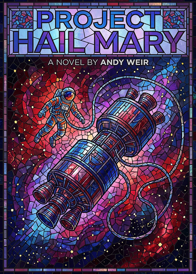 Project Hail Mary Stained Glass Art