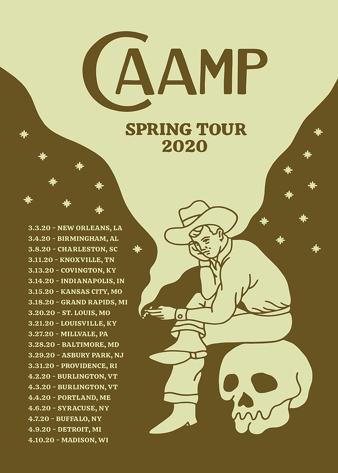 Caamp Spring Tour 2020 Poster