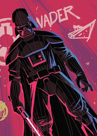 Sith Graffiti Icon in Pink
