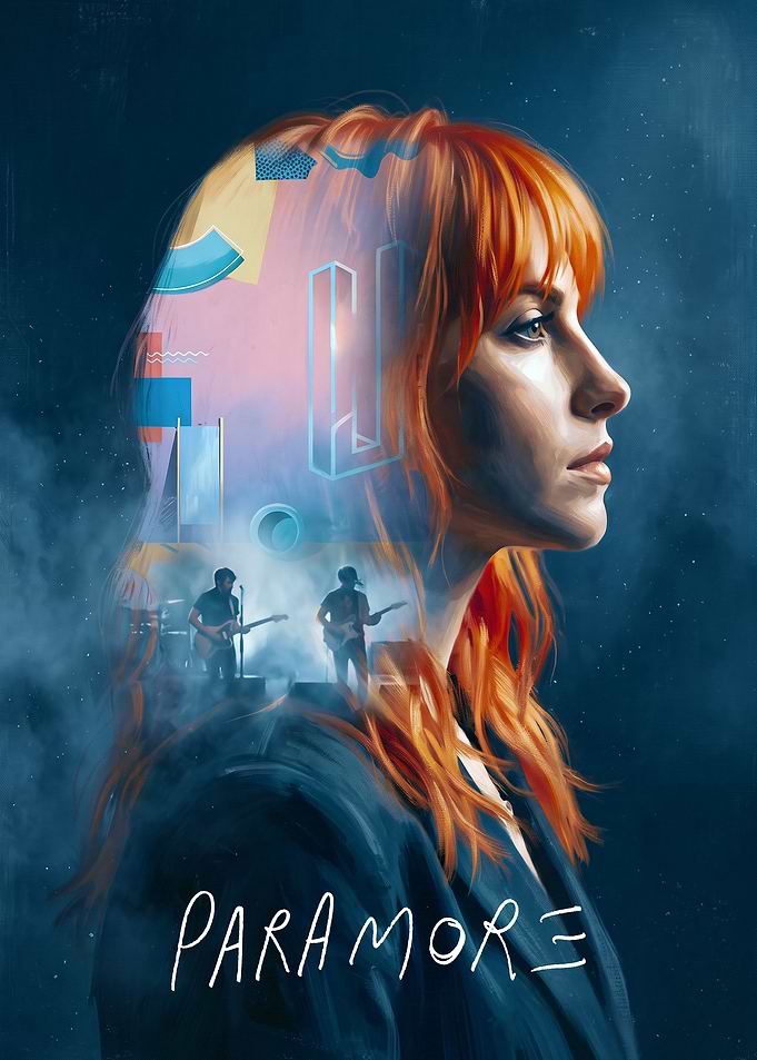 Paramore Hayley Williams Double Exposure Portrait