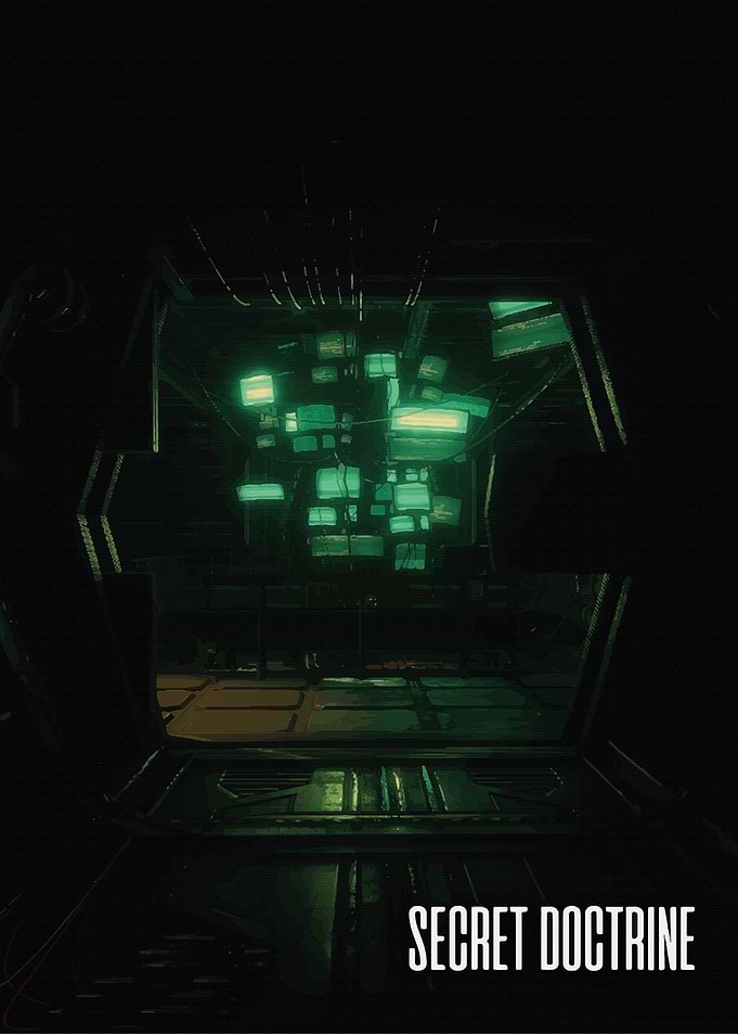 Secret Doctrine Cyberpunk Monitor Cluster