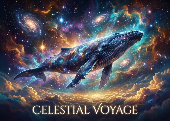 Celestial Voyage Cosmic Whale