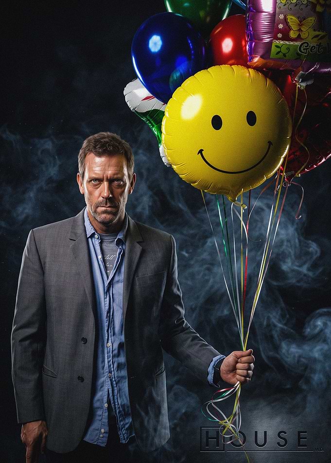 Dr. Gregory House with Balloons