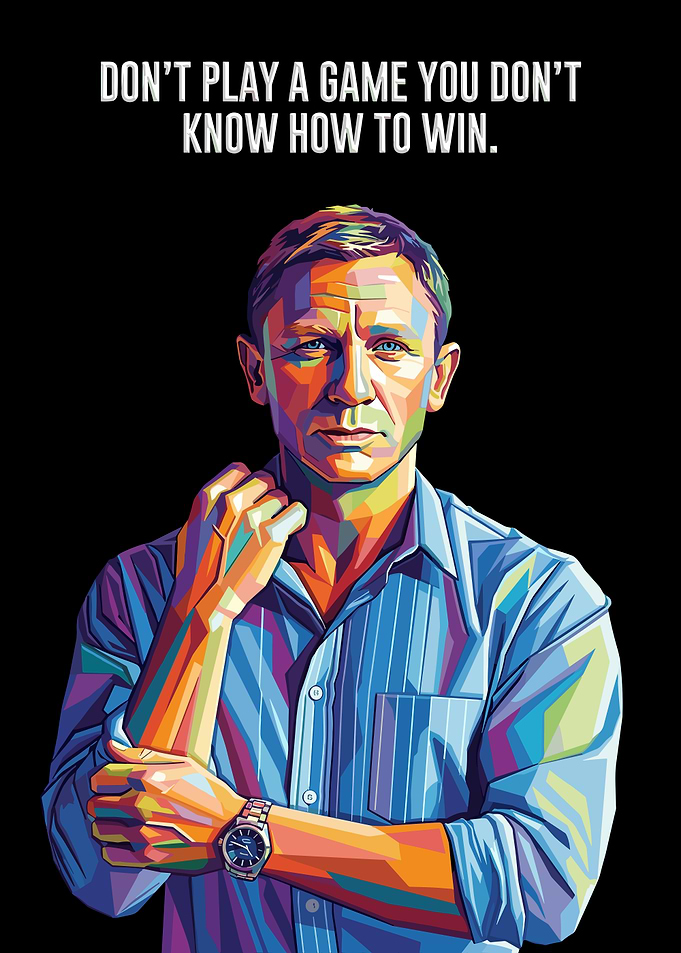 Daniel Craig Pop Art Portrait