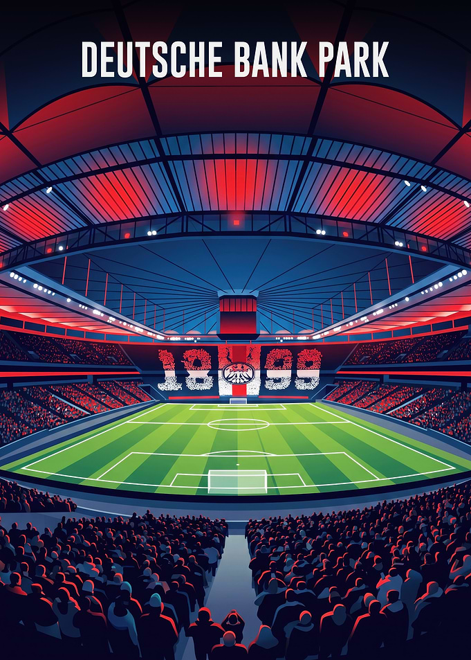 Deutsche Bank Park Stadium Illustration