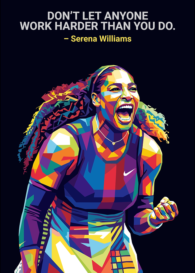 Serena Williams Pop Art Poster