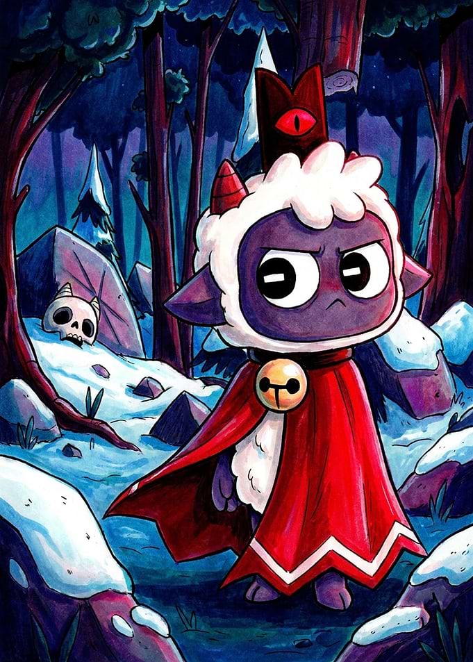 Cult of the Lamb Character Illustration