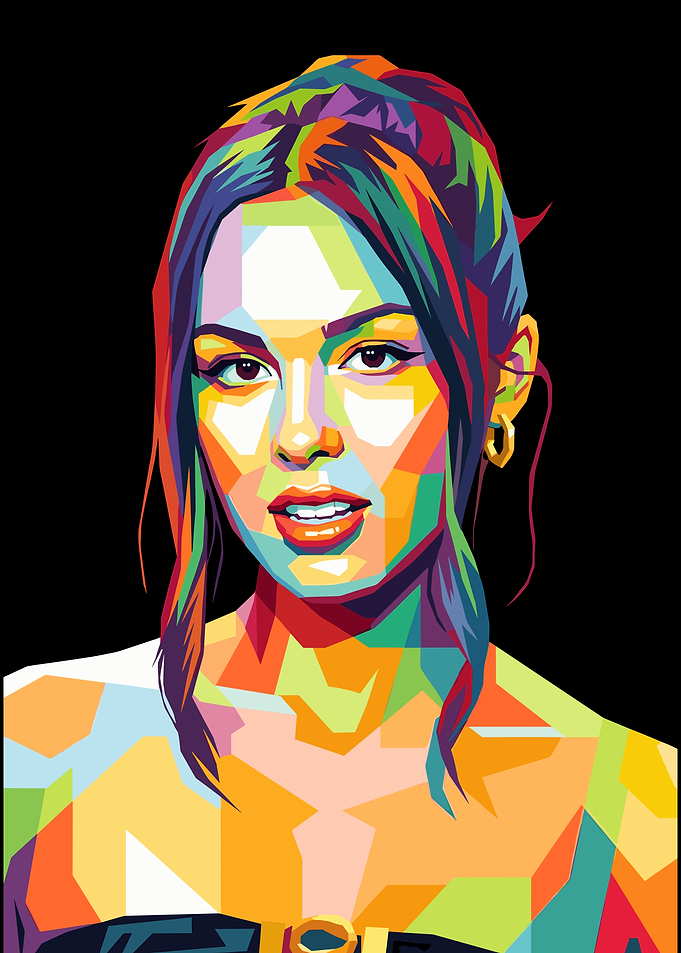 Olivia Rodrigo WPAP Pop Art Portrait