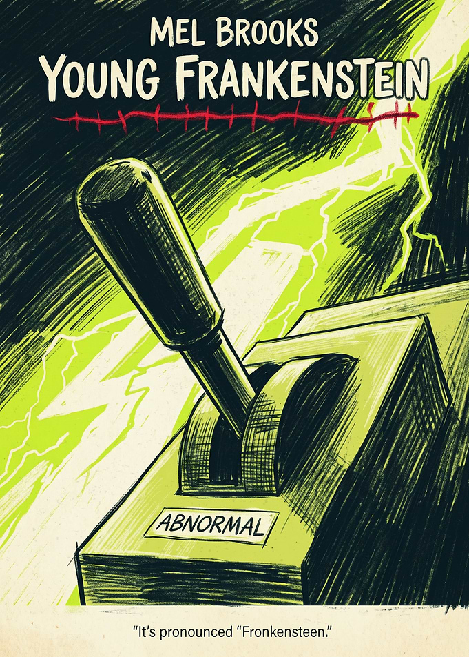 Young Frankenstein Abnormal Switch Poster