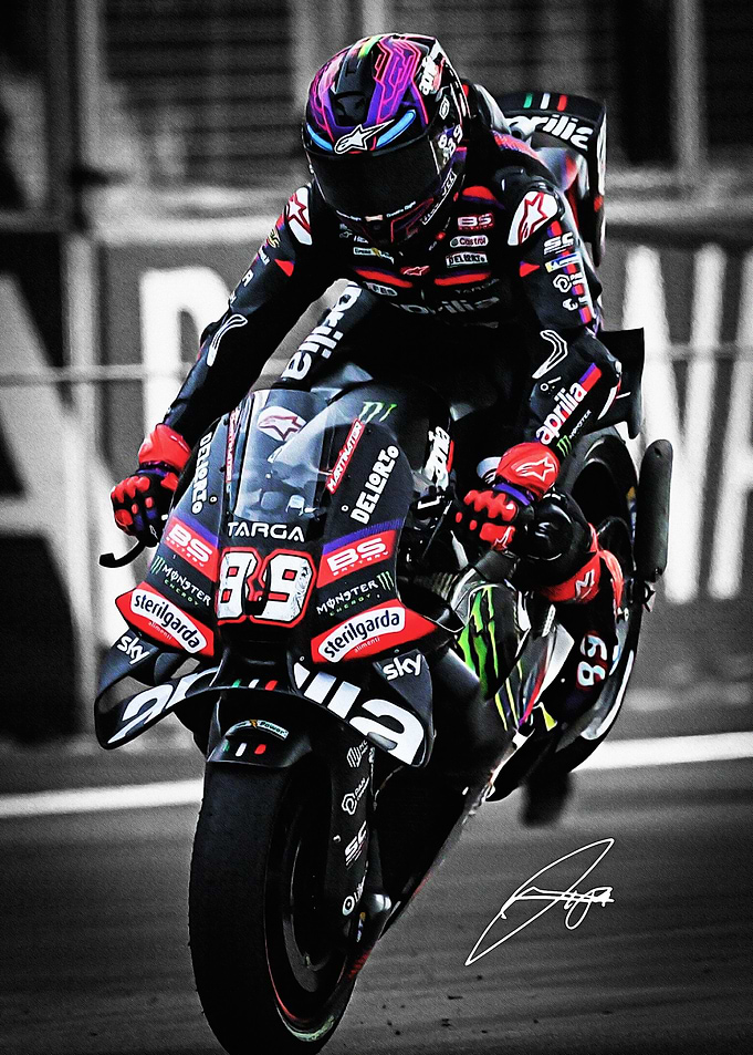 Jorge Martin Performing Wheelie