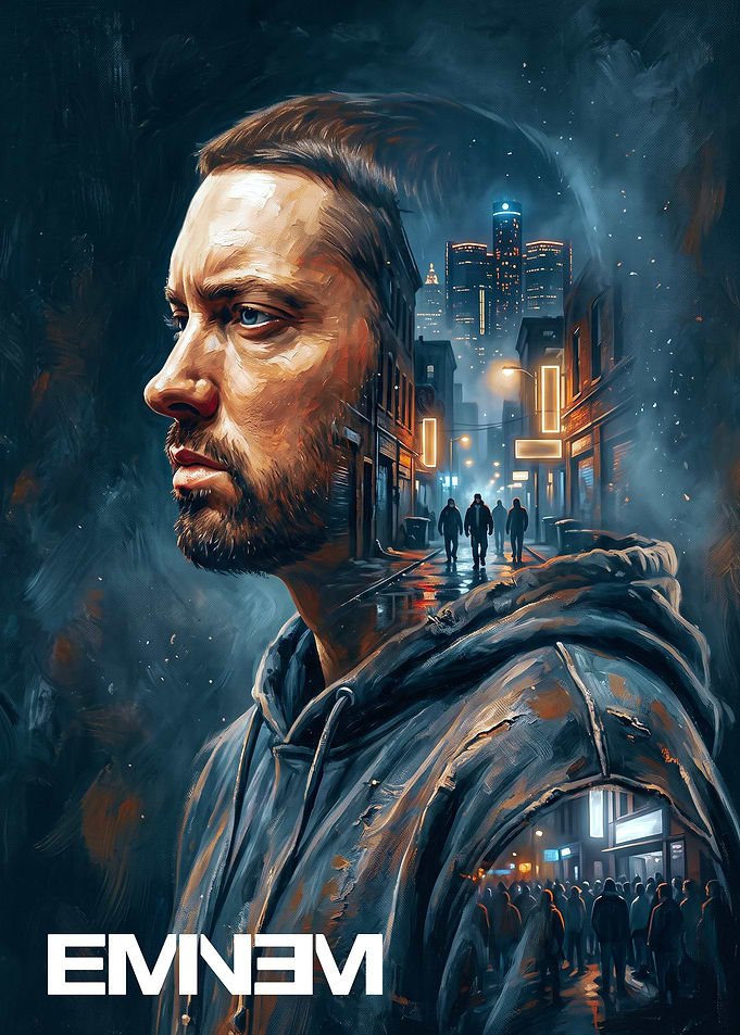 Eminem Detroit City Portrait