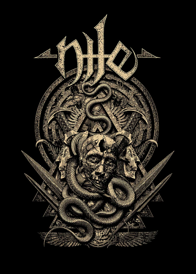 Nile Death Metal Band Logo Art