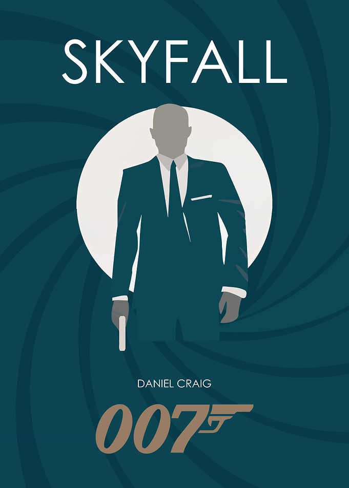 Minimalist Skyfall James Bond Poster