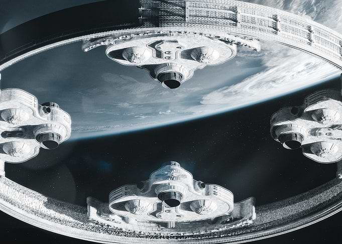 Halo Ring World in Space