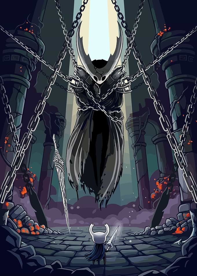The Hollow Knight Confronts the Vessel
