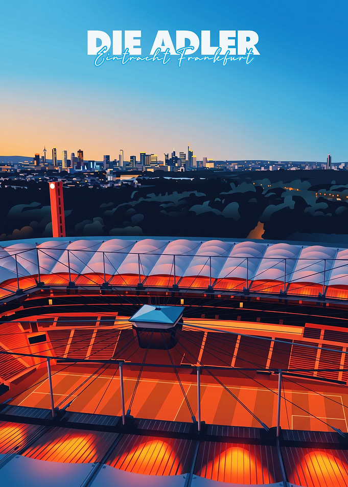 Eintracht Frankfurt Stadium Skyline Die Adler