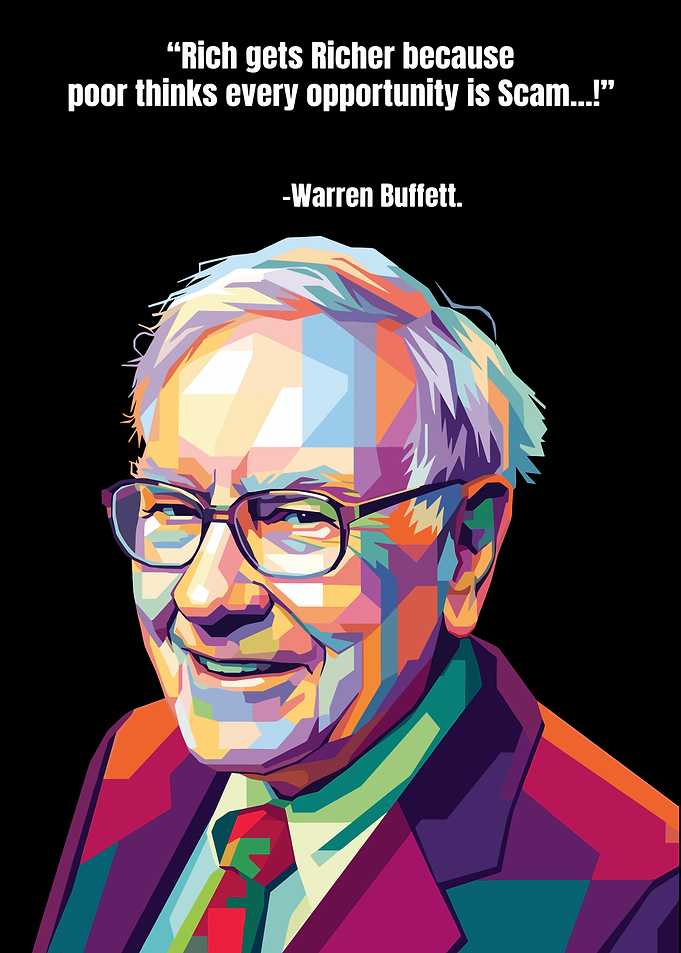 Warren Buffett Pop Art Quote Poster