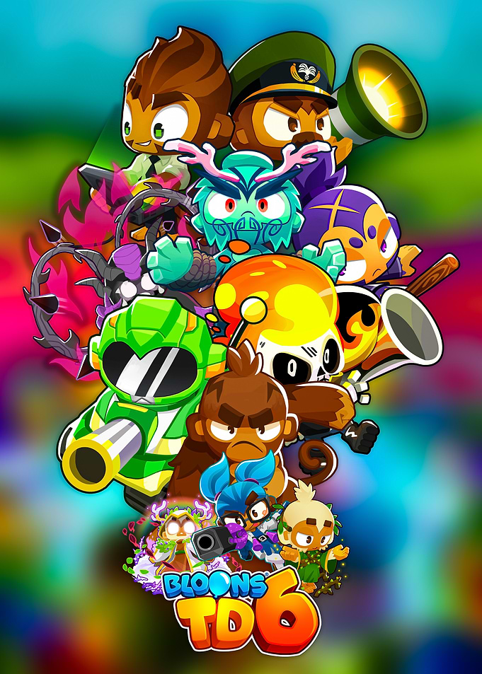Bloons TD 6 Character Collage