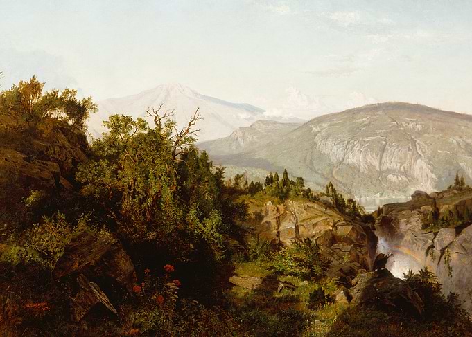In the Adirondack Mountains Painting by William Trost Richards