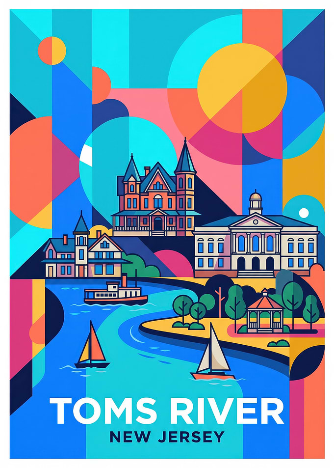 Toms River New Jersey Travel Poster