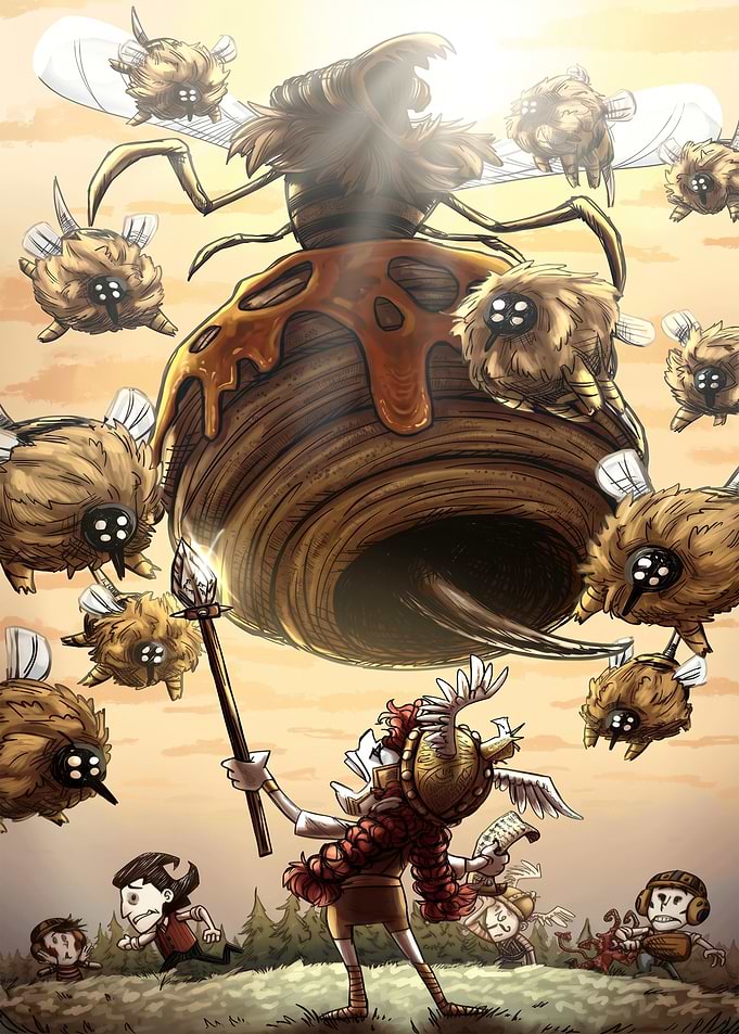 Don't Starve Bee Queen Battle