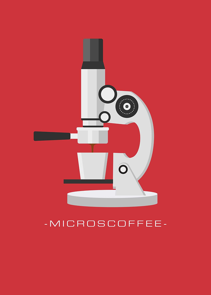 Microcoffee Minimalist Illustration
