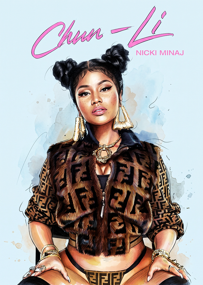 Nicki Minaj Chun-Li Fan Art