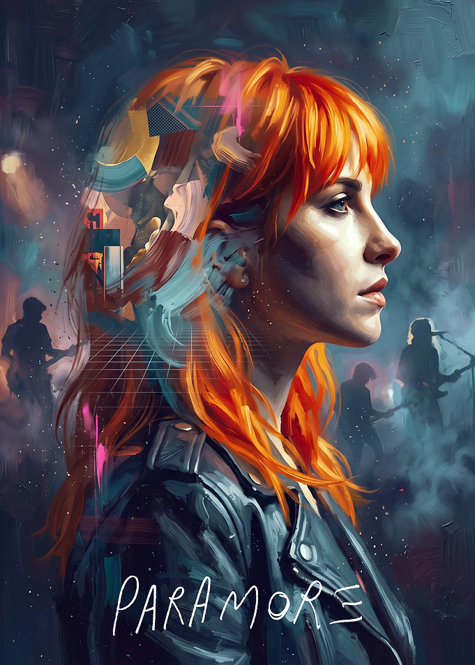Paramore Hayley Williams Digital Art Portrait