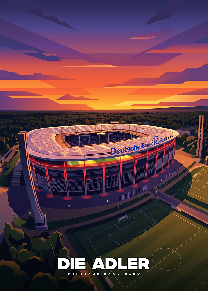 Deutsche Bank Park Stadium Sunset