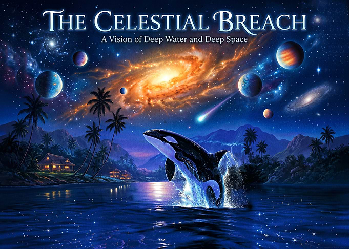 The Celestial Breach Orca Art