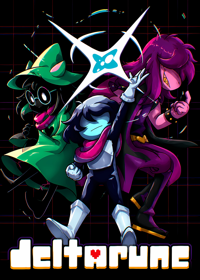 Deltarune Main Trio Poster