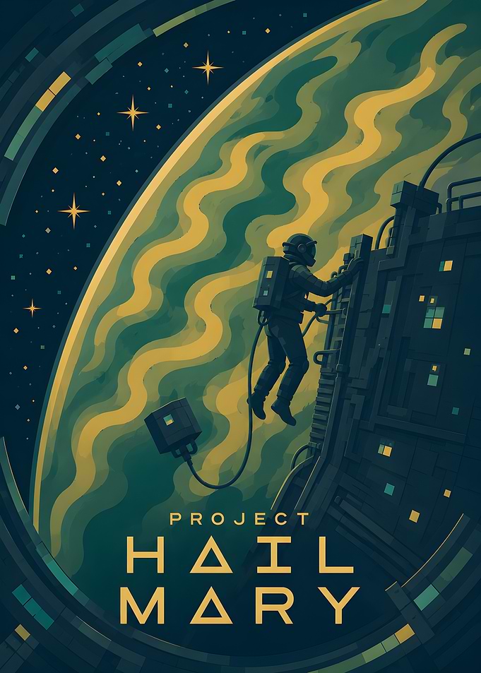 Project Hail Mary Space Poster
