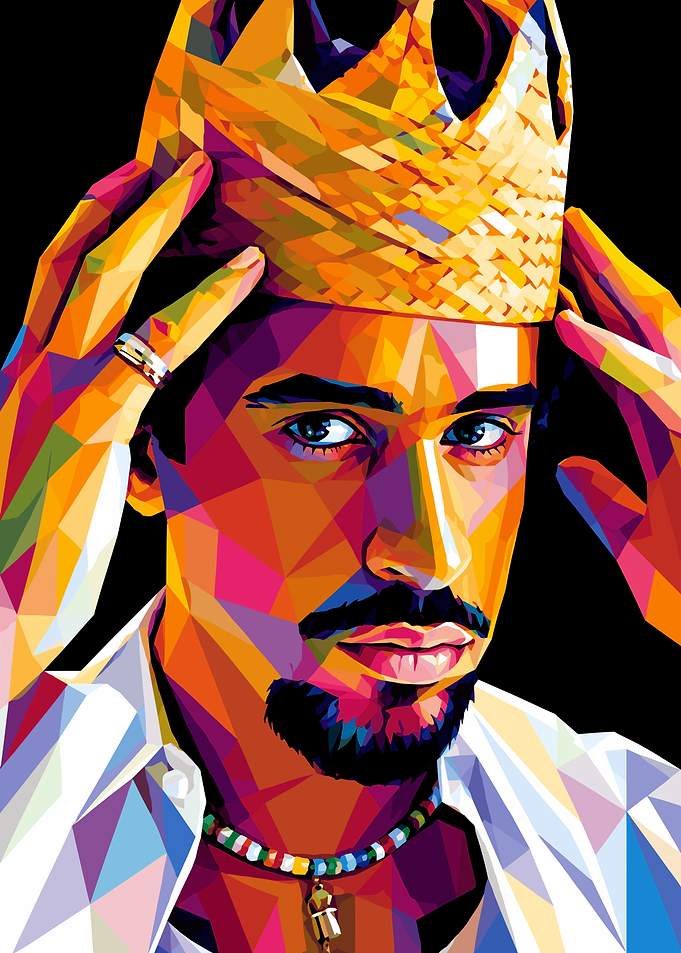 Tupac Shakur WPAP Pop Art Portrait