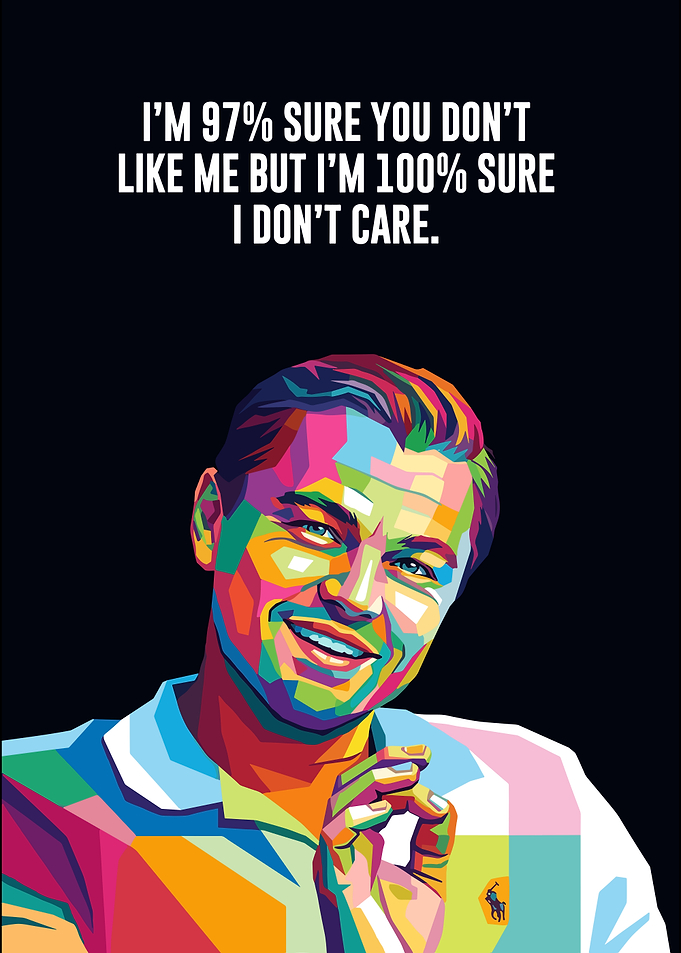 Leonardo DiCaprio Pop Art Quote Poster