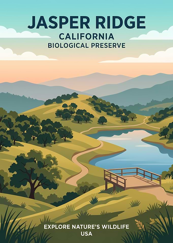 Jasper Ridge Biological Preserve Travel Poster