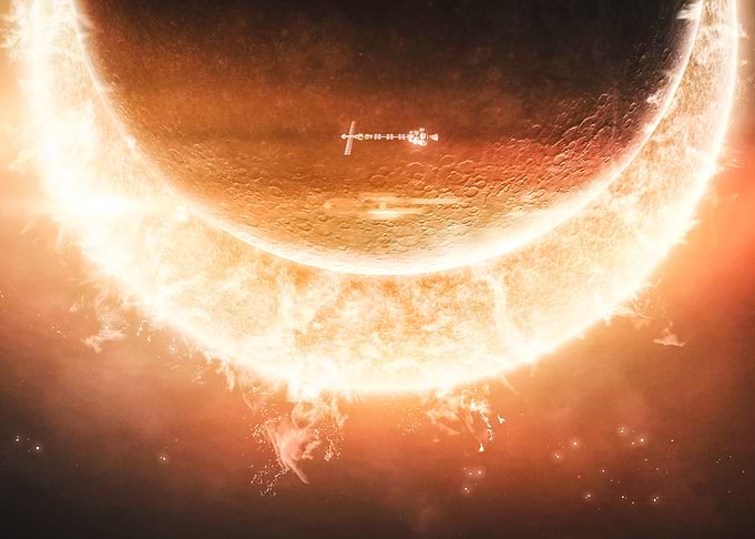 Star Trek Enterprise Near Sun