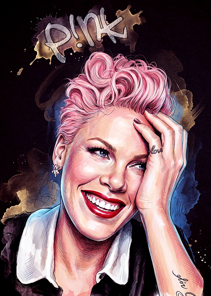 Portrait of Singer P!nk