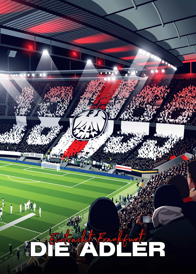 Eintracht Frankfurt Die Adler Stadium Poster