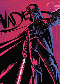Vader Graffiti Icon in Pink