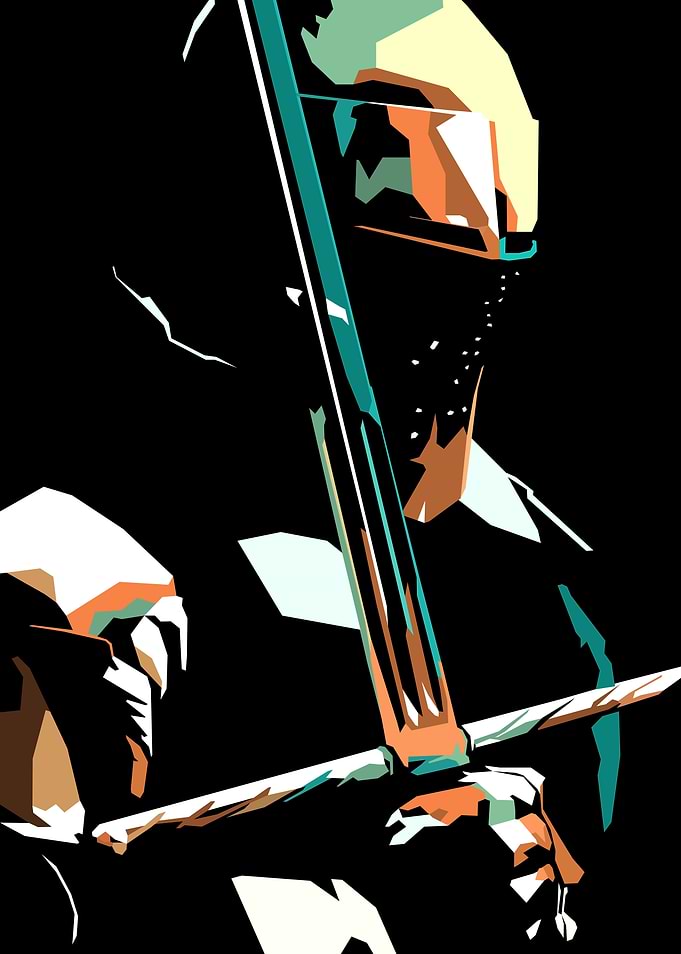 Stylized Knight Warrior Portrait