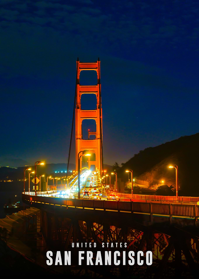 Golden Gate Bridge at Night