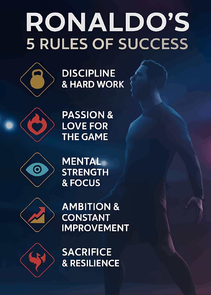 Cristiano Ronaldo 5 Rules of Success