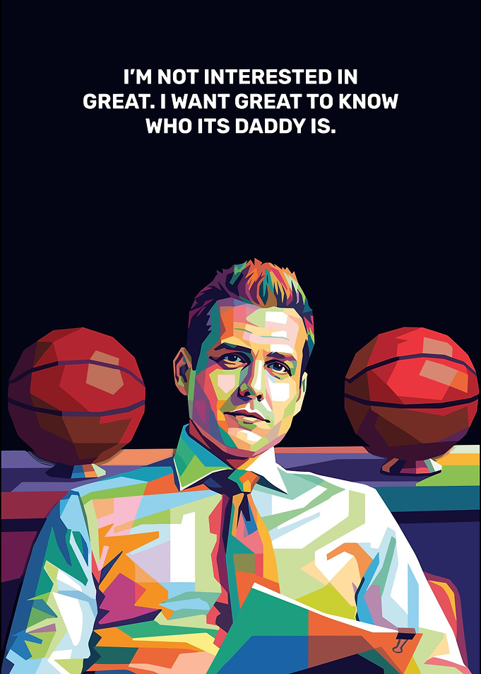 Harvey Specter Pop Art Poster