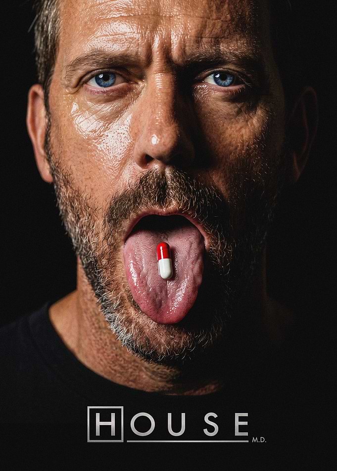 Dr. Gregory House with Pill