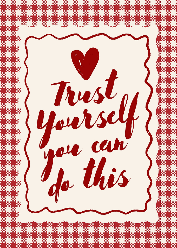 Trust Yourself Inspirational Wall Art