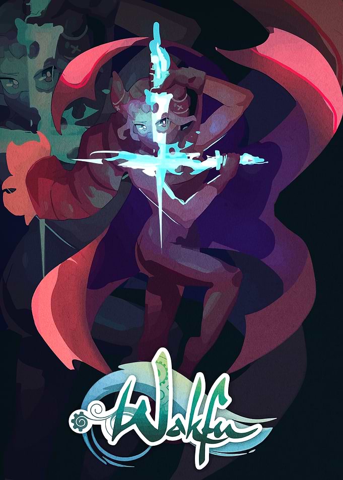 Wakfu Character with Glowing Sword