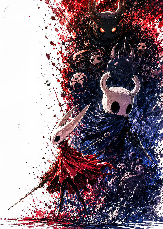 Hollow Knight and Hornet Fan Art